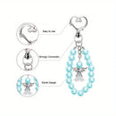 10 Pcs Cute Angel Keychains with Favor Boxes and Thank You Cards Baptism Bridal Shower Wedding Gender Reveal Party