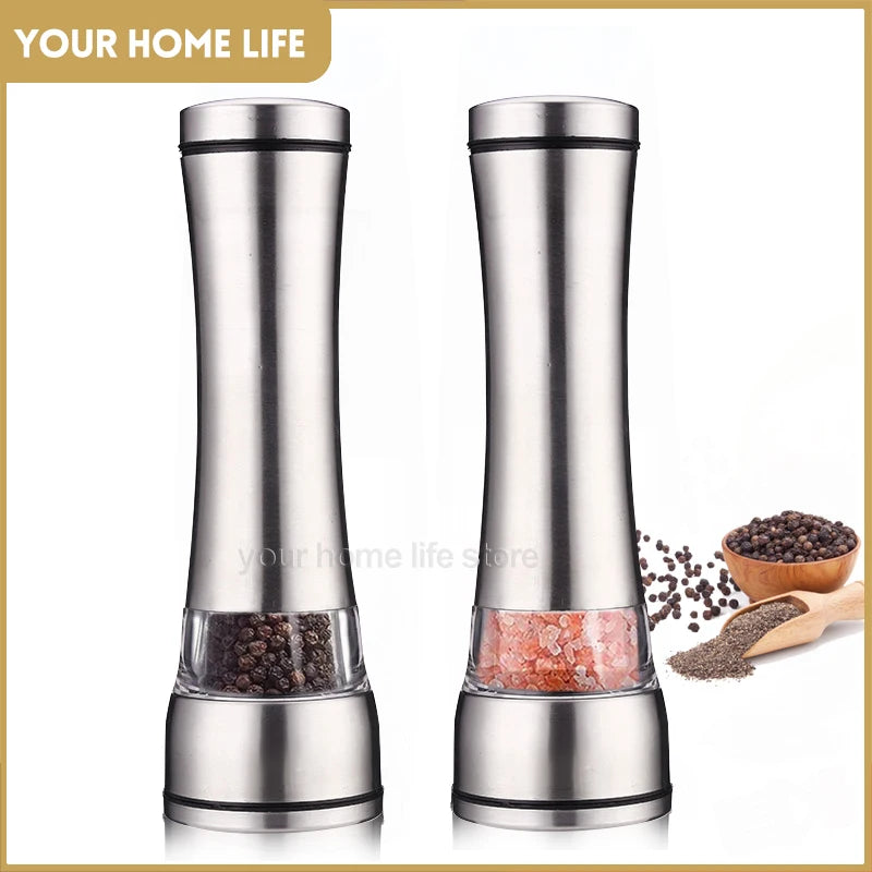 Pepper Grinder Stainless Steel Adjustable,Long Lasting Fresh Keeping Spice Grinder Professional,Use for Pepper,Cumin,Sea Salt