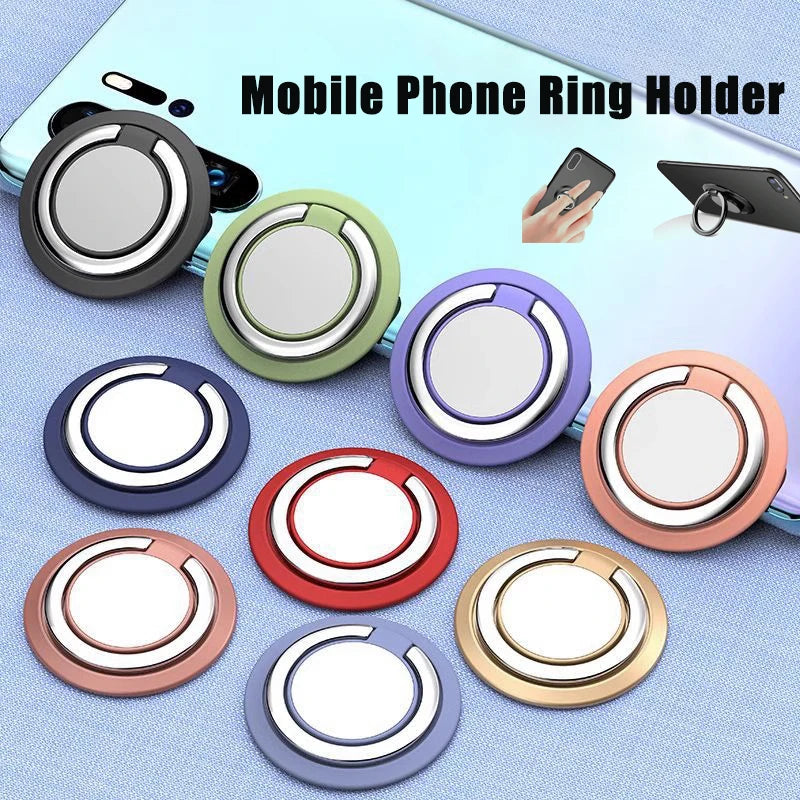 Finger Ring Holder Stand Grip Tok 360 Degrees Rotating Suitable For Phone Magnetic Car Phone Holder Portable Foldable Pop Socket