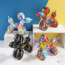 Vilead Pop Art Graffiti Balloon Dog Skulptur Objekt Malerei Ballon Statue Ideen Tierfiguren Dekoartikel für die Heimdekoration