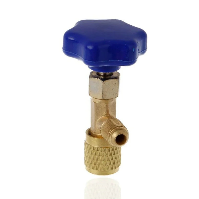 1Pc Low Pressure Dispensing Valve Bottle Opener 1/4 SAE Connector Mayitr Refrigerant Bottle Can Tap for R22 R134a R410A Gas