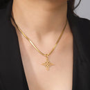 Skyrim Frauen Hexenknoten Halskette Edelstahl Goldfarbe Schlangenkette Choker Amulett Wicca Hexerei Keltenknoten Schmuck Geschenk