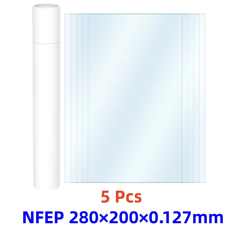 Nfep Film 280x200x0.127mm PFA Film For CREALITY HALOT PLAY LD006 HALOT SKY 2022 HALOT RAY HALOT LITE 3D Printer Parts