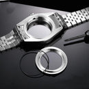 Dog tooth Style 36mm 40mm NH34 NH35 NH36 NH38 ETA2824 PT5000 Watch Case Waterproof Sapphire Crysta