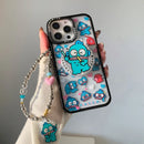 Sanrio Hangyodon Magnetic Holder Magsafe Wireless Charge Cute Cartoon Phone Case For iPhone 17 16 15 14 13 12 11 Pro Max Cover