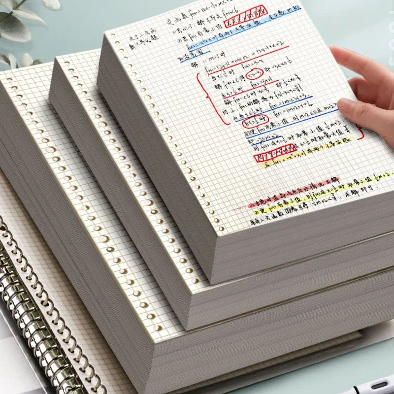 A4/A5/B5 Loose-leaf Paper Loose-leaf Book Notebook Replacing Core26 Holes Thickened  Filler Paper School Office Supplies