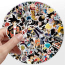 50 Stück Anime Dragon Ball Aufkleber Goku Cartoon Aufkleber Spielzeug Laptop Motorrad Koffer Aufkleber Kinder Weihnachtsgeburtstagsgeschenk