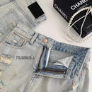 Ripped Denim Shorts Women 2026 Summer New Sexy Hole Wide-leg Jeans A-shaped Hot Pants High Waisted Shorts