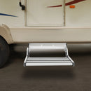 Bymaocar Manual Rv Step with 12v LED Light Aluminum Manual Folding Rv Step Rv Camper Step