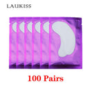 25/50/100 Paar Augenpads Wimpernunterlagen für die Wimpernverlängerung, Hydrogel-Pads, rosa, fusselfreie Sticker für falsche Wimpern