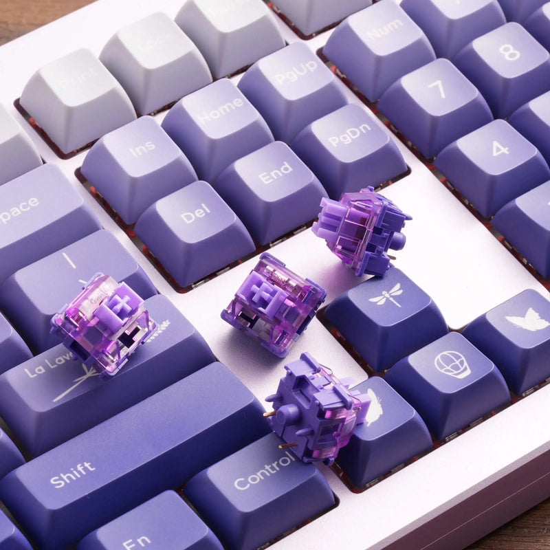 Akko V3 Pro Lavender Purple Switches 5 Pin 40gf Tactile Switch Compatible with MX Mechanical Keyboard Gaming Accessories(45 pcs)