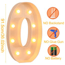 91.5CM DIY Name Giant Led Light Letter Frame Box Wedding Valentine's Day Party Decoration Anniversary Baby Shower Birthday Decor