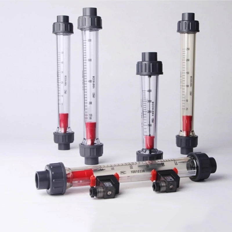 Short LZS-15/25/32/40/50/65  60 100 160 250 400 600 1000 LPH Plastic Piping Liquid Float Flowmeter Water Flow Meter Rotameter