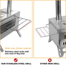 The Hearthkeeper | Portable Stainless Steel Tent Stove with 7-Pipe Chimney System