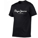 2026 Latest Pepe Jeans London Logo T-shirt Summer Comfortable Trendy Personalized Men's Short Sleeve Popular T-shirt Top