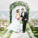 Metal Garden Arch Trellis Decorative Outdoor Arbour Archway Wedding Arch Frame for Paths Entrances Climbing Plants