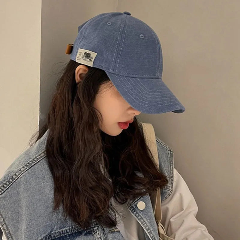 New Korean Baseball Cap Soft Top Solid Color Fashion Summer Sun Visors Cap Boys Girls Casual Snapback Hat Women Men Hip Hop Hats