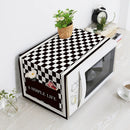 Nordic Drum Washing Machine Covers Waterproof  Kitchen Refrigerator Dust Cover Microwave Oven Decor Dust Protector with Pocket