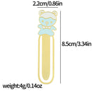 Cute Hello Kitty Series Bookmarks Metal Book Page Holders Anime Fans Collection Gift for Book Lovers Book Accessories