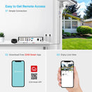 ZOSI 4Pack 2.0MP HD 1080P Security Cameras Kit Indoor Outdoor Home CCTV Dome Surveillance Camera for HD-TVI Analog DVR System