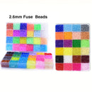 5mm/2.6mm 24/48/72 Farben Hama Perlen 3D Puzzle DIY Spielzeug Bügelqualität Garantie Bügelperlen Pädagogisches Handgemachtes Bastelspielzeug