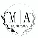 96 Pcs Personalized Round Circle Label Stickers Custom Name Date Thank You Stickers for Bridal Shower Party Favors