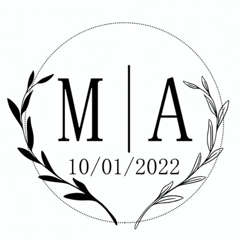 96 Pcs Personalized Round Circle Label Stickers Custom Name Date Thank You Stickers for Bridal Shower Party Favors