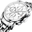 NIBOSI Uhr Herren Top Marke Luxus Blau Männer Datum Quarz Herrenuhren Wasserdichte Sportuhr Armbanduhr Relogio Masculino