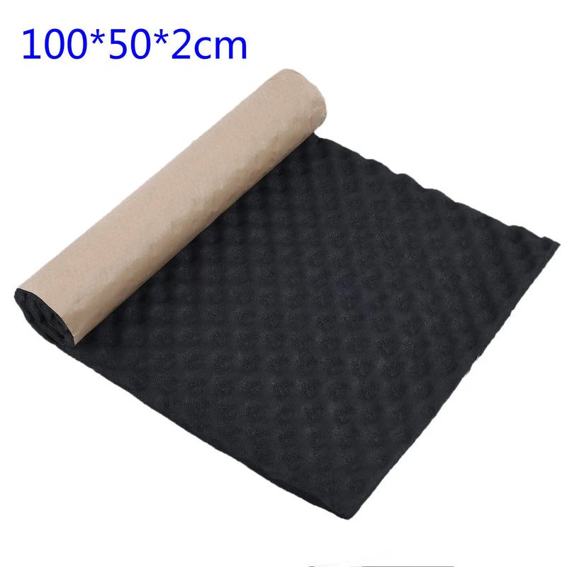 1 Pc 2cm Car Deadener Noise Insulation Acoustic Dampening Foam Subwoofer Mat Car Hood Insulation Silent Mat