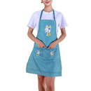 Kitchen Apron Home Cleaning Tools Double Pocket Cartoon Rabbit Adults Lady Women Apron Easter Cotton Linen Household Supplies