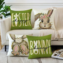 Easter decoration pillow cover bunny print living room sofa cushion cover farmhouse home room decoration holiday gift