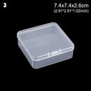 8Styles Plastic Storage Box Small Square Clear Black Box For Jewelry Diamond Embroidery Craft Bead Pill Home Storage Supply