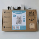 Wooden Puzzle 3D Owl Clock Model Building Kits Creative DIY Wall Clock Mechanical Retro Pendulum Clock Assembly Toy for Adults