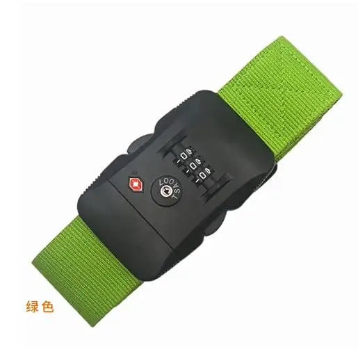 PP Luggage Belt 3 Digit Combination Luggage Strap with TSA Lock Travel EssentialsTravel Luggage Straps Suitcase Belts Adjustable