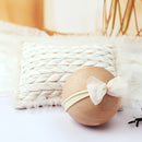 Ylsteed Newborn Photo Props Infant Shooting Posing Pillow with Bow Headband Baby Girl Photography Accessories