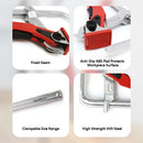 2PC Alloy Steel Upgrade Quick Ratchet Track Saw Guide Rail Clamp MFT Clamp for MFT Table and Guide Rail System Woodworking Clamp