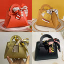 60pcs Leather Gift Bags for Easter Eid Wedding Guest Favour Box Mini Handbag With Ribbon Packaging Box Distributions Party Gifts