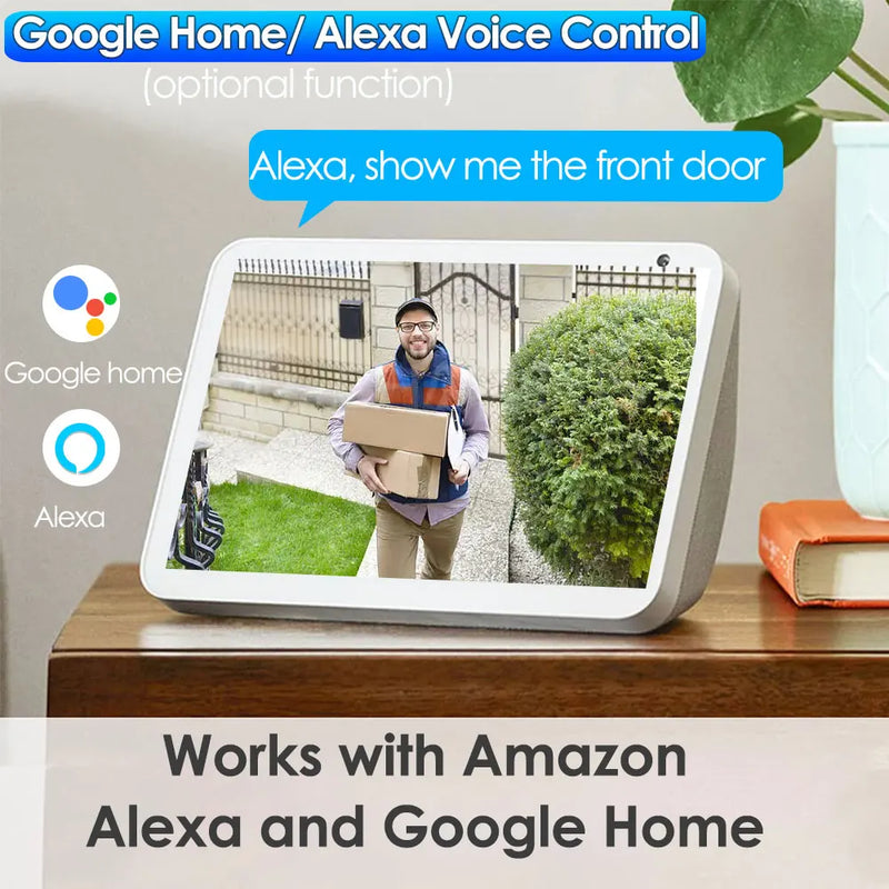 TUYA Video Doorbell Camera P2P WiFi Video Door Phone Intercom 1080P Two-Way Audio Smart Door Bell  Google Home Alexa Doorbell