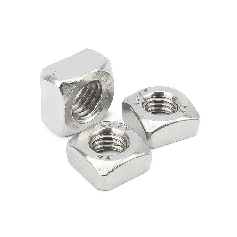 5-50pcs A2 Stainless Steel M3 M4 M5 M6 M8 M10 M12 Square Nuts Din557