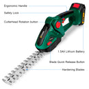 Gisam 2 in 1 Electric Hedge Trimmer 20000rpm Handheld Household Lawn Mower Garden Scissors Power Tool For Makita 18V Battery Pin