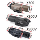 WADSN Tactical Surefire X300 X300U Ultra X300V Pistolen Scout-Licht Gewehr Airsoft Waffenlampe Stroboskop-Taschenlampe Glock G17 19 Torch