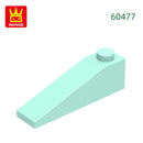 Wange 92Pcs/lot Slope 18°4x1 Roof Block Moc Color Accessories Compatible with 60477 Brick DIY Children's Toy Assembly Parts