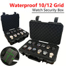 10/12 Grid Waterproof High-end Watch Box Collection Watch Antique Protective Safety Box Thickened With Sponge Moisture-proof Box