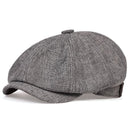 New Men Casual Newsboy Hat Spring Summer thin retro beret Hat wild casual Hats unisex octagonal Cap Fashion Hip Hop Caps gorras
