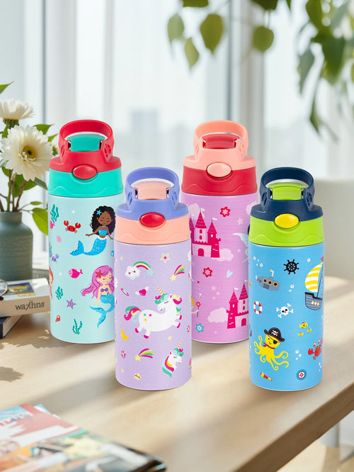The Meadow Flask | 350ml Animal-Pattern Stainless Steel Vacuum Insulated Bottle