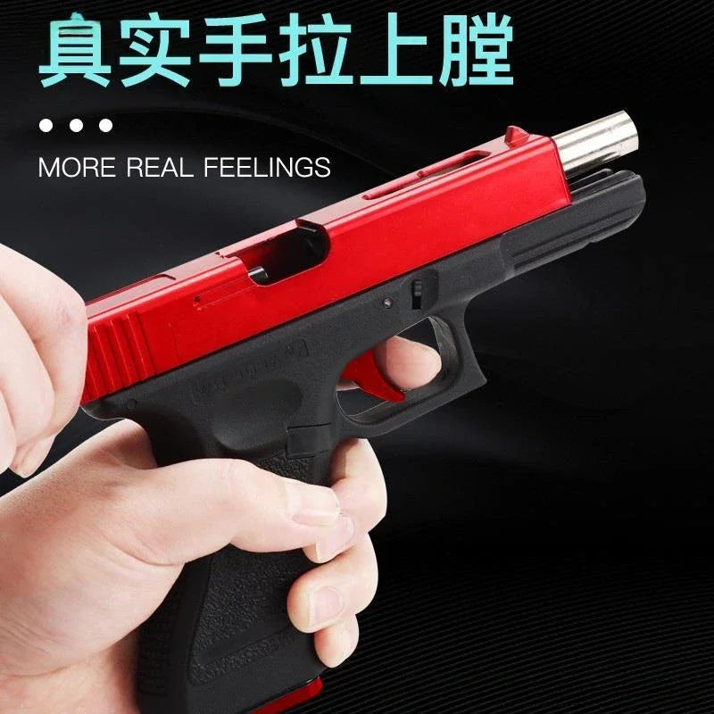 Hand Gezheng Locke G18 Empty Pull Warehouse Three-Hook Machine for Shooting Toy Gun and Quick-Release Terra To Grab Boy'S Gift