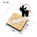 Cartoon pattern New Cutting Dies 2024 New Arrivals Scrapbooking 16MM Knife Suitable for Most Wooden Cutting Dies Machines