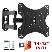 20KG verstellbare 14 - 42 Zoll TV-Wandhalterung Flachbildfernseher Rahmenhalterung 15 Grad Neigung für LCD LED Monitor Flachbildschirm