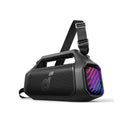 Soundcore Boom 2 Plus Outdoor-Lautsprecher, 140 W, 2+2 Kanäle, BassUp 2.0, 20h, Schnellladung, IPX7 Wasserdicht, RGB-Beleuchtung, USB-C, Po