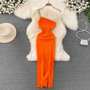 The Asymmetry Knit Silhouette | Sculpted One-Shoulder Dress